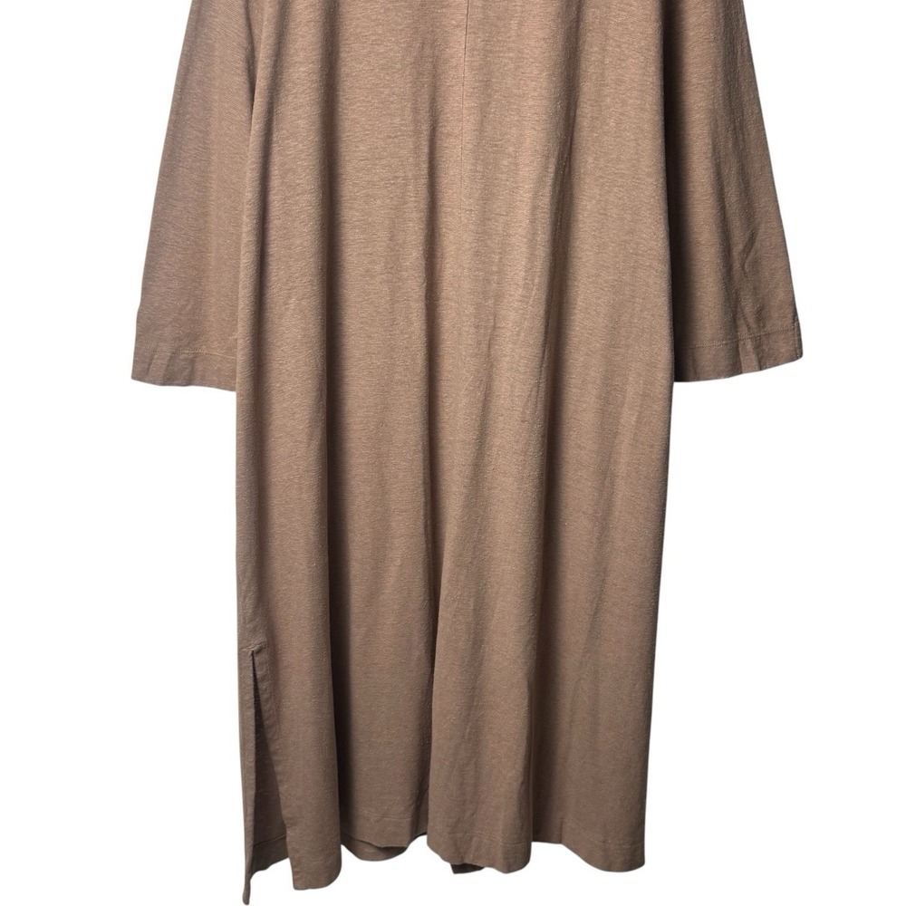 J. Jill Pure Jill Hemp Organic Cotton Longline Duster Tan Cardigan Capsule XL - Picture 7 of 11